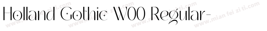 Holland Gothic W00 Regular字体转换